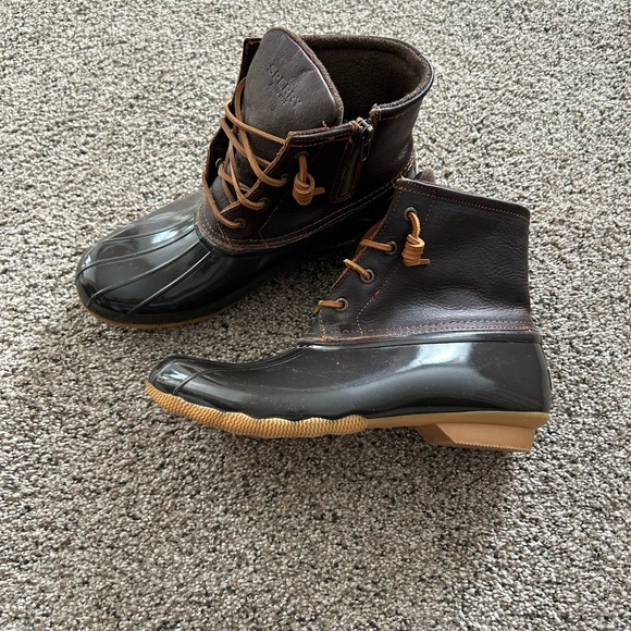 Sperry Shoes - Sperry’s Woman’s Brown Duck Boots size 10 Leather